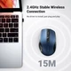 Беспроводная бесшумная оптическая мышь UGREEN Ergonomic Wireless Blue (MU006) - изображение 6