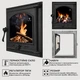 Дверцы для камина Iron Fire Style 35 350x390 мм со стеклом чугунные - изображение 2