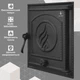 Дверца для камина Iron Fire Style 35 WG 350x390 мм без стекла чугунная - изображение 1