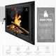 Дверца для камина Iron Fire Style 75 730x540 мм со стеклом чугунная - изображение 3