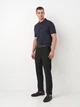Поло длинное мужское GANT Reg Contrast Pique Ss Polo 2062026-433 M Синее (7325707176852) - изображение 3