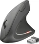 Беспроводная вертикальная компьютерная мышь Trust Verto Wireless Ergonomic / 6 кнопок / Подсветка / Черная Б/В 100687591 - изображение 1