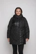 Зимняя женская куртка большого размера UF-Fashion 1074 - RSС 60 черный - изображение 3