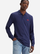 Koszulka polo męska z długim rękawem Levi's Ls Slim Housemark A5797-0001 M Granatowa (5401128154166) - obraz 1