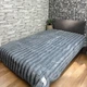 Плед Імператорський Шарпей 7 см Colorful Home Сіро-блакитний євро 200х220 - зображення 1