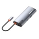 Док-станція СolorWay USB-C 6-в-1 Type C PD 100W/USB3.0х3/HDMI 4К/RJ45 (CW-HUB02) - изображение 5