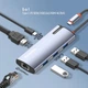 Док-станція СolorWay USB-C 6-в-1 Type C PD 100W/USB3.0х3/HDMI 4К/RJ45 (CW-HUB02) - изображение 9