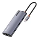 Док-станция СolorWay USB-C 6-в-1 Type C PD 100W/USB3.0х3/USB2.0/RJ45 (CW-HUB03) - изображение 4