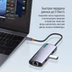 Док-станция СolorWay USB-C 6-в-1 Type C PD 100W/USB3.0х3/USB2.0/RJ45 (CW-HUB03) - изображение 15