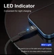 Магнітний кабель Type-C to Type-C PD 60W (20V/3А) + адаптер USB-A FAST CHARGING 3.0 передача даних для ноутбуків планшетів смартфонів довжина 1.0м black - зображення 6
