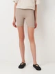 Спортивные шорты женские H&M 0778062_темн.беж L Темно-бежевые (KAY2000001526118) - изображение 1