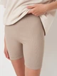 Спортивные шорты женские H&M 0778062_темн.беж L Темно-бежевые (KAY2000001526118) - изображение 4
