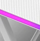 Геймерський стіл для комп'ютера з LED підсвіткою 120 х 60 х 75 см з вирізом Huzaro Hero 2.5 WHITE RGB комп'ютерний ігровий стіл для геймера білий - зображення 7