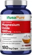 Оксид магнію преміум-класу NusaPure Magnesium Oxide 180 капсул - зображення 1
