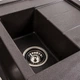 Мойка для кухни PLATINUM гранитная 7850W TOSKANA 780x500мм прямоугольная врезная без сифона на полторы чаши коричневая PLS-A39662 - изображение 7
