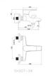 Набор смесителей PERLA SPLIT (PSH404+PSH403+PSF1031+ PSH1850+ PSF2002) 10404-C - изображение 3