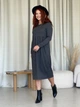 Платье кашемировое длинное зимнее теплое женское Merlini Крети 700001411 L-XL Черное (700001411_2) - изображение 4