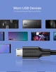 Кабель UGREEN US289 USB 2.0 to Micro-USB 480 Mbps 2A 0.5m White (60140) - изображение 4