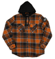Рубашка Howitzer Artillery Longsleeve Flannel Hood Brown Multi (371WV022-BRMU-S) - изображение 1