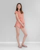 Пижама (футболка + шорты) женская Коралловая XS - изображение 1