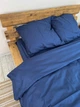 Комплект постельного белья Поплин семейный 220х150х2 шт Magic blue Синий - изображение 9