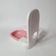 Автокормушка для кошек и собак с таймером до 48 часов в 2 приема пищи, механическая миска для сухого и влажного питания с питанием от батарейки, двойной контейнер со съемными лотками, бело-розовый, SP-17-Pink - изображение 9