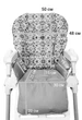 Чохол на стільчик для годування Chicco Polly 2 в 1 плащівка Рожеві квіти Panda Mom - изображение 2