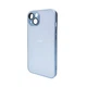 Чехол для смартфона AG Glass Matt Frame Color для iPhone 12 Sierra Blue - изображение 1