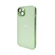 Чехол для смартфона AG Glass Matt Frame Color для iPhone 12 Light Green - изображение 1