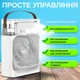Мини кондиционер вентилятор увлажнитель воздуха с LED подсветкой и питанием от usb портативный настольный ночник - изображение 2