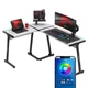 Компьютерный стол Huzaro Hero 6.0 RGB White - изображение 1