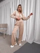 Жіночий велюровий костюм (кофта+штани+топ) Uaclothes 42-44 Бежевий (like36634-170601349) - зображення 1
