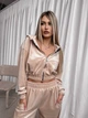 Жіночий велюровий костюм (кофта+штани+топ) Uaclothes 42-44 Бежевий (like36634-170601349) - зображення 3