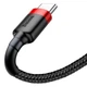 Кабель Type-C на USB Series Fast Charging Data Cable (1m, 3A, 480 Mbps). Black-Red - изображение 4