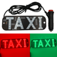 Табличка-шашка TAXI на лобовое стекло cветодиодная на присосках LED шашка для такси 12V зеленый + красный - изображение 1
