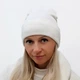Шапка жіноча котонова демісезон Odyssey 56-58 см молочний (12362) - зображення 2