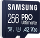 Karta pamięci Samsung PRO Ultimate microSDXC 256GB UHS-I U3 V30 A2 + adapter USB (MB-MY256SB/WW) - obraz 3