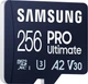 Карта памяти Samsung PRO Ultimate microSDXC 256GB UHS-I U3 V30 A2 + адаптер USB (MB-MY256SB/WW) - изображение 3