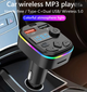 Автомобильный адаптер FM модулятор Трансмиттер Bluetooth 5.0 - изображение 5