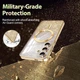 TPU чехол Delight case with MagSafe с защитными линзами на камеру для Samsung Galaxy S24 Золотой / Gold Без бренда - изображение 3
