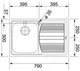 Кухонная мойка FRANKE LOGICA LINE LLL 611-79 (101.0381.810) декор, правосторонняя - изображение 3