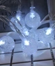 Светодиодная гирлянда "Шарики прозрачные" 20 LED, 5м + переходник, 220V, IP44, Холодный белый - изображение 5