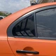 Накладки (жабры) на окна задних дверей Mitsubishi Lancer X чорные глянцевые - изображение 2