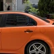 Накладки (жабры) на окна задних дверей Mitsubishi Lancer X чорные глянцевые - изображение 4