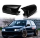 Накладки на зеркала VW Golf 4 черные глянцевые стиль R-Line - изображение 1