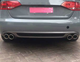 Накладка заднього стандартного бампера Audi A4 B8 стиль S4 (08-11 р.в.) - зображення 2