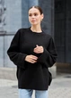 Жіноча в'язана кофта Staff lun black oversize XS-S - изображение 4