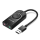Звуковая карта Ugreen USB 2.0 внешняя стерео с регулятором громкости (40964) - изображение 1