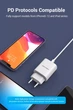 Сетевое зарядное устройство с поддержкой быстрой зарядки Vention USB-Type C 20W PD White (TC-055-EU-W) - изображение 6