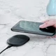 Беспроводное зарядное устройство для телефона BASEUS Cobble Wireless Charger 15W Qi EPP Black (WXYS-01) - изображение 4